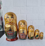Матрёшка "Виды города" 5мест
