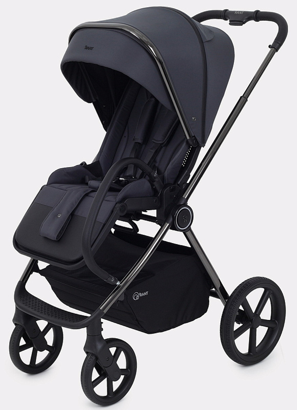 Детская коляска Rant Teo Black Chrome 2 в 1 Graphite