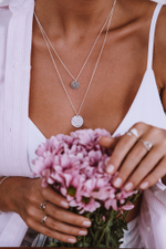 Колье «Двусторонняя маленькая монетка»