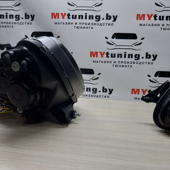 Передние фары daylight black для Mercedes S W220