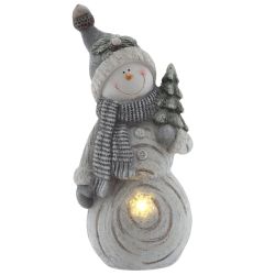 GAEM Фигурка декоративная "Снеговик" с подсветкой (АААх3, н/п), L24 W15 H53 см, 2в.