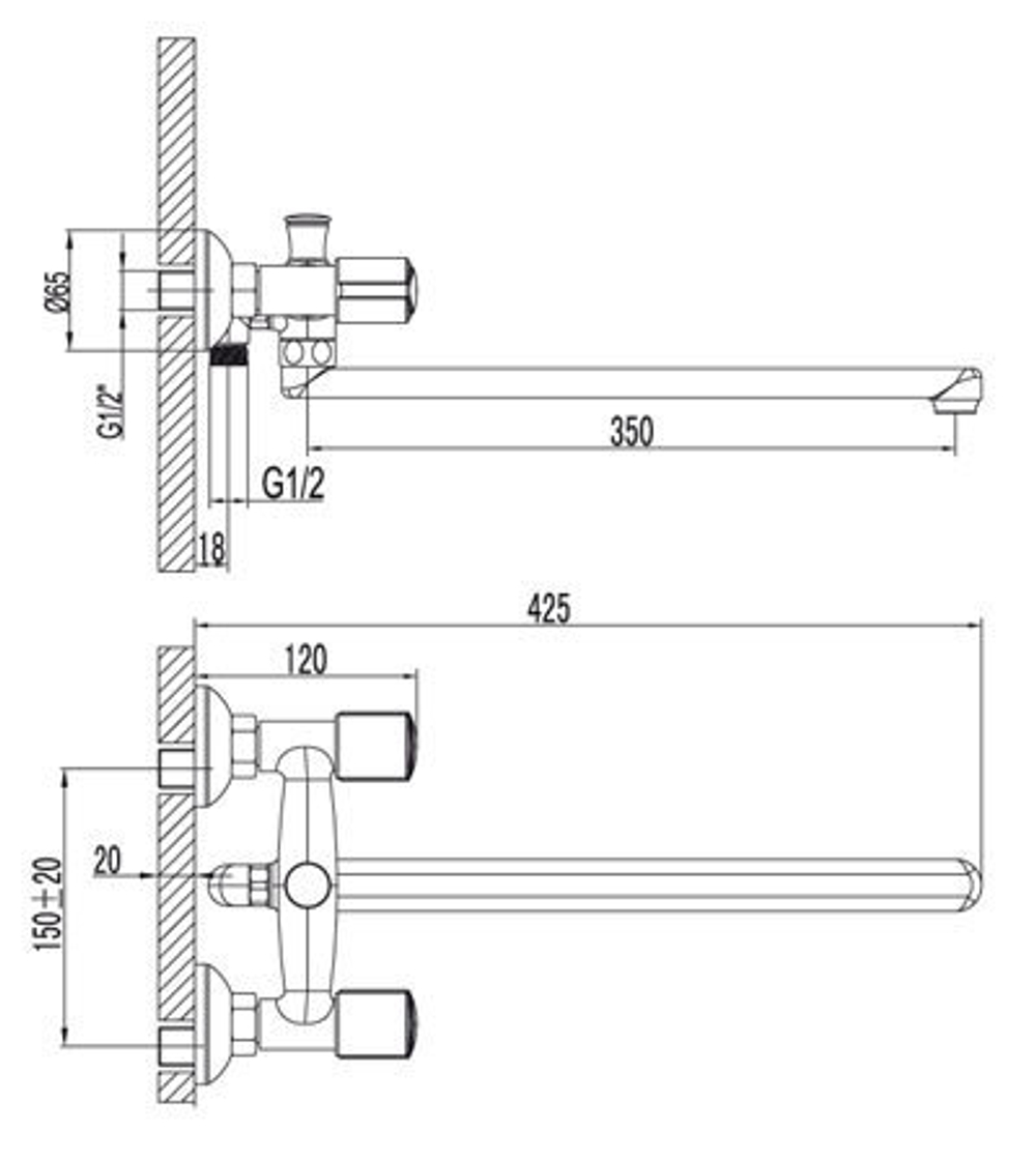 LEMARK Серия MERKADO. Смеситель универсальный – LM2301C