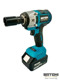 SATOHI 2 в 1 УШМ (болгарка) и Гайковерт, Набор электроинструментов Бесщеточный 2 акб