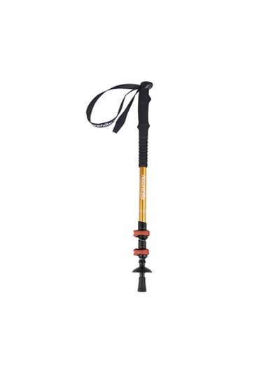 Палка треккинговая Naturehike ST01 6061 AL NH17D001-Z  с 3 узлами женская 57-120 золотой