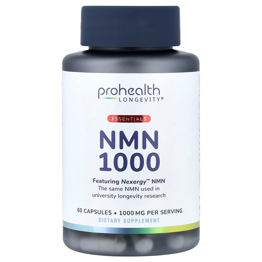 ProHealth Longevity, Essentials, NMN 1000, 60 капсул (500 мг в 1 капсуле)