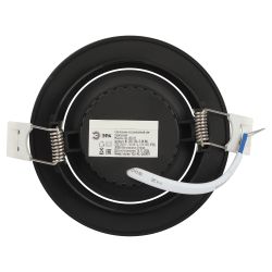 Светильник светодиодный встраиваемый ЭРА KL LED 25A-5 3K BK круглый поворотный черный 5Вт 3000К | Встраиваемые LED светильники