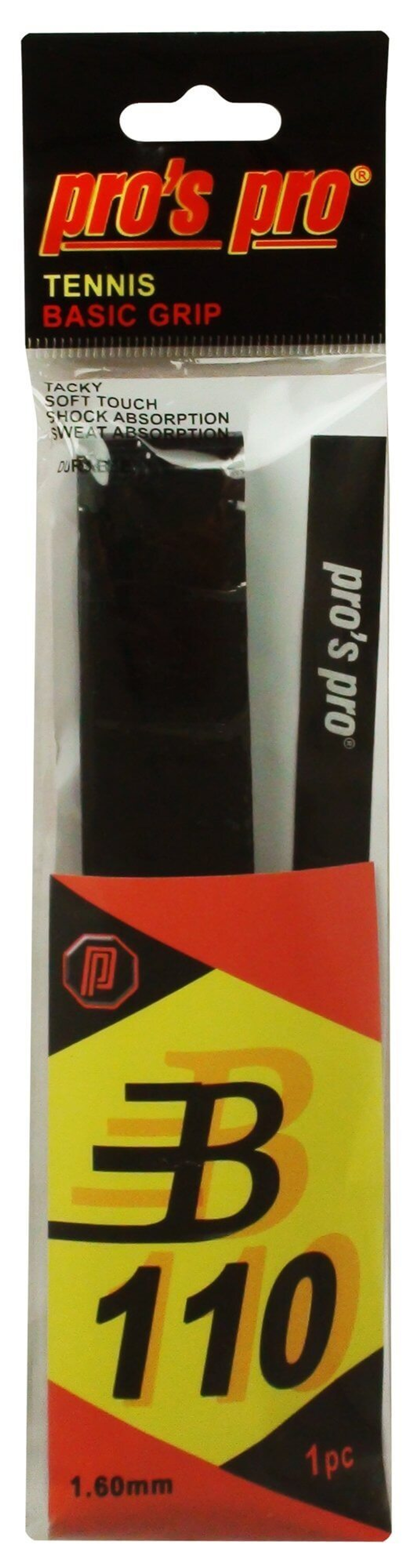 Намотки теннисные базовая Pro's Pro Basic Grip B 110 1P - black