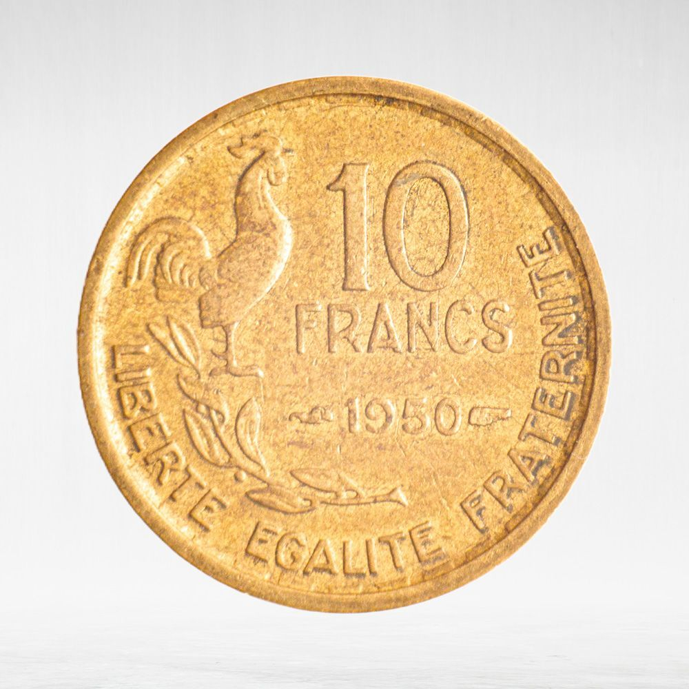 France, 10 Francs 1950 - Guiraud, VF