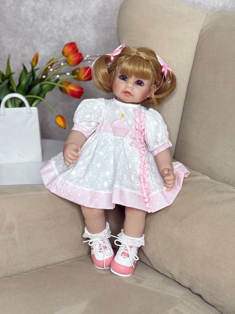 Кукла Реборн мягконабивная 45см (FA-935A1)