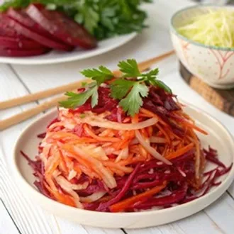 Капуста со свеклой по-корейски /1000 гр