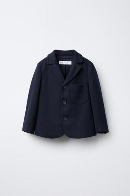 ZARA КОСТЮМНЫЙ БЛЕЙЗЕР COMFORT, МОРСКОЙ СИНИЙ