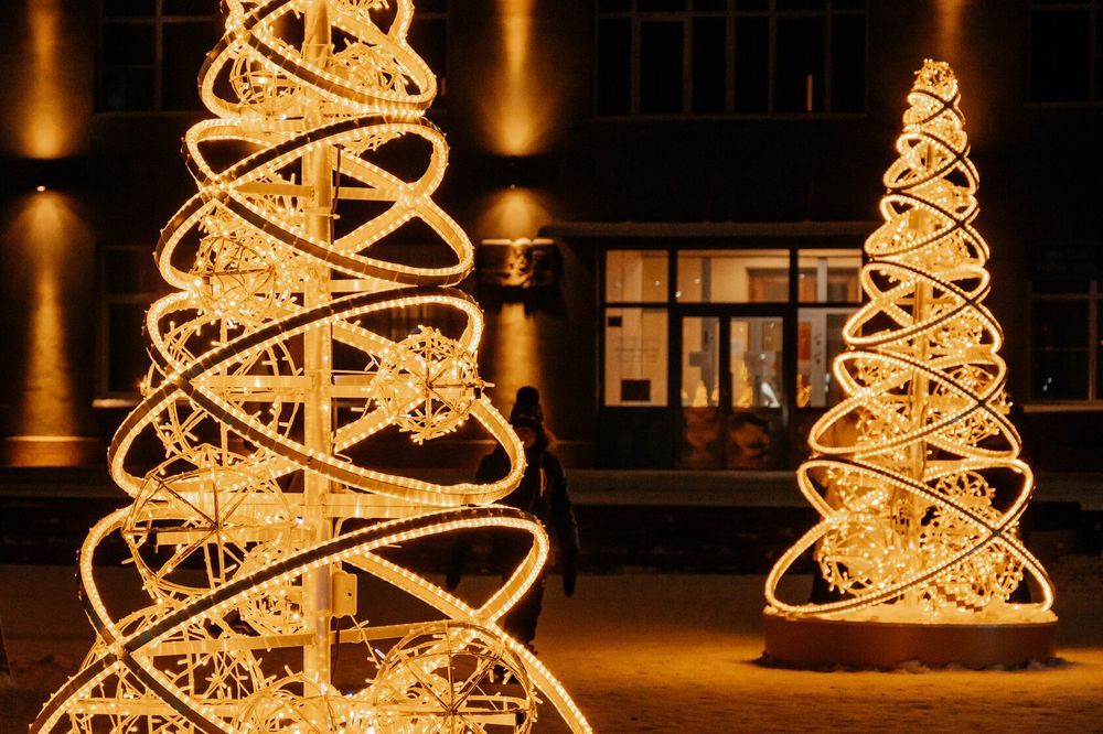 Светодиодная елка из шаров - серия Модерн