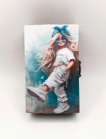 Шкатулка ручной работы декупаж "Красотка"