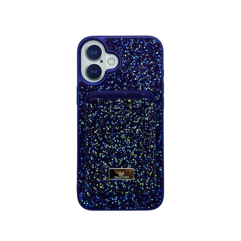 Чехол Swarovski с картхолдером для iPhone 16PLUS
