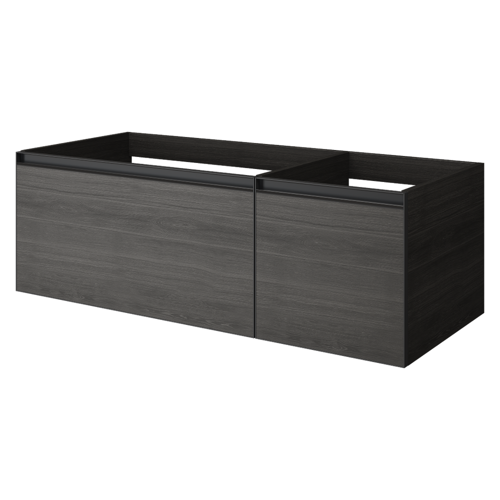 Armadi Art QUATRO 2 120см (80+40) тумба OAK ANTHRACITE профиль ANTHRACITE