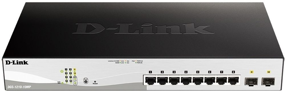 Коммутатор D-link DGS-1210-10MP/F3A