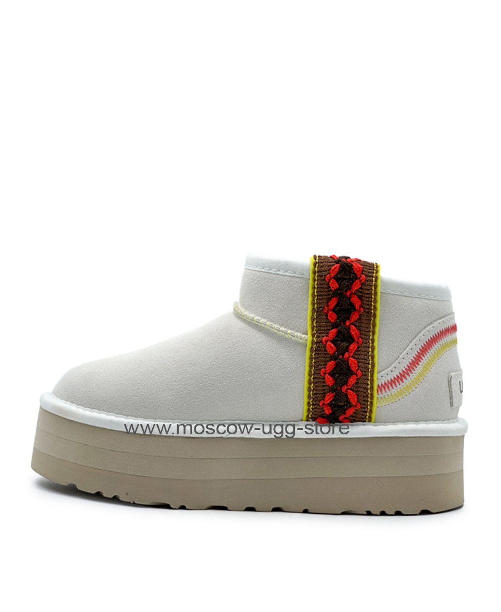 ULTRA MINI BRAID PLATFORM-white