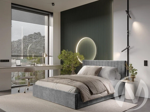 Кровать 1;6 КР-18 Хлоя (хром)