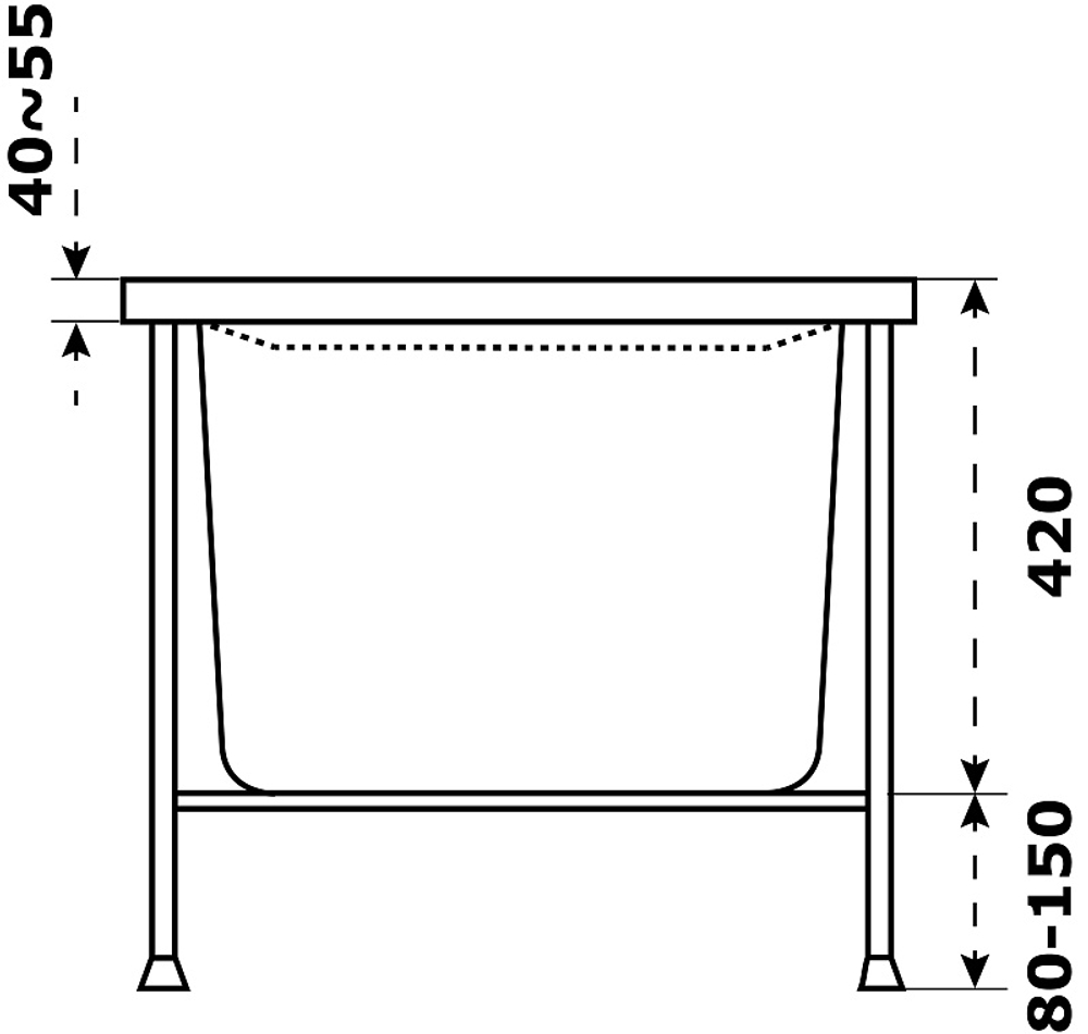 Ванна акриловая Azario Бали 170х70 пристенная (БАВ0103)