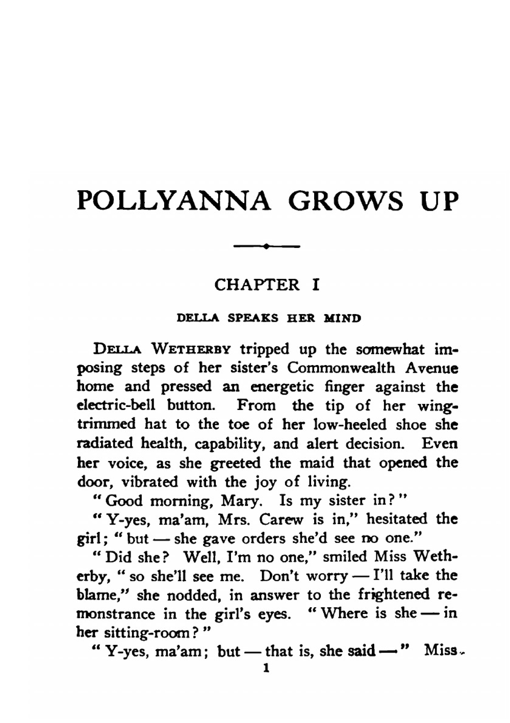 Pollyanna grows up | Eleanor Hodgman Porter