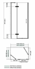 Душевой уголок WasserKRAFT Aller 10H07 120x90 профиль хром/декор белый