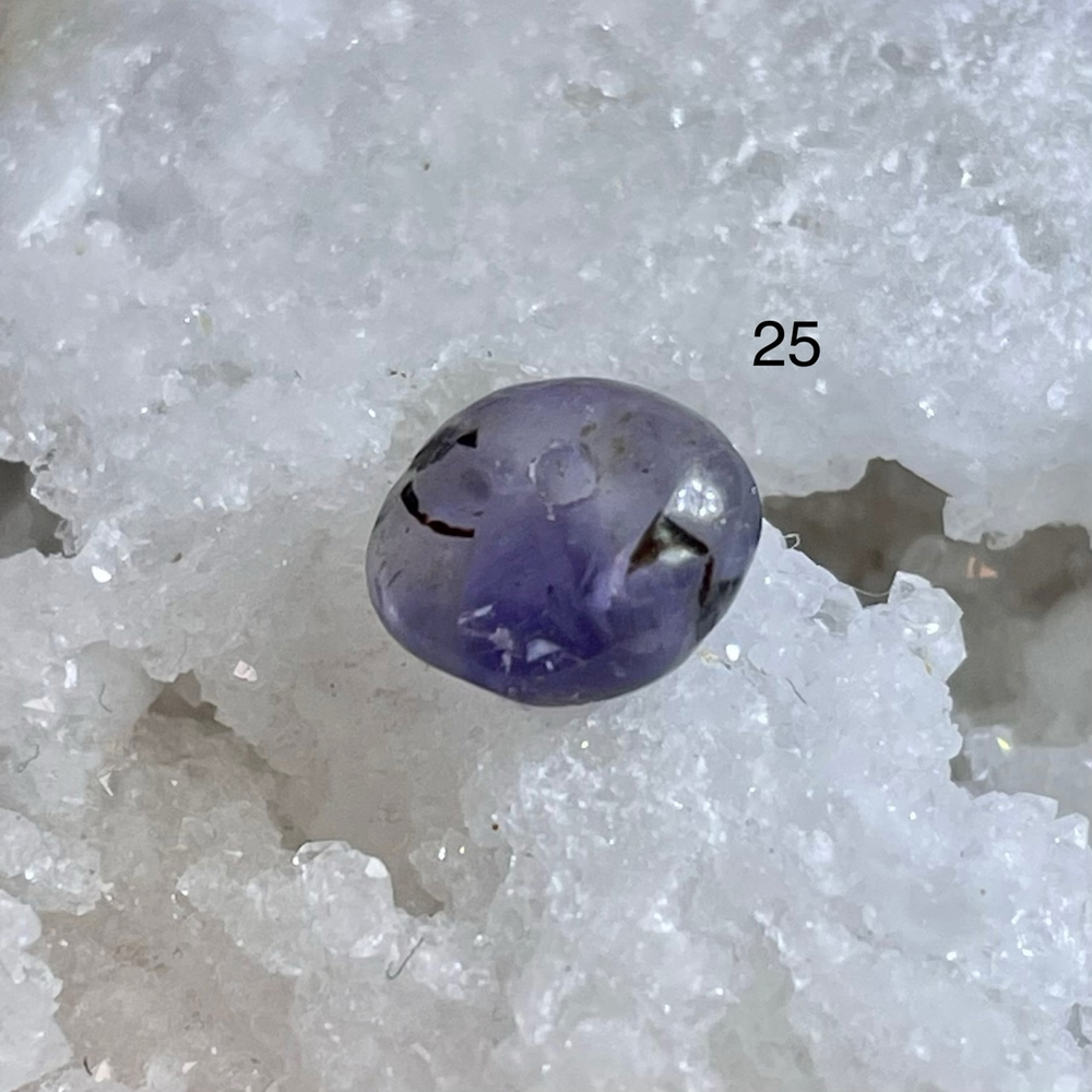 51608 Иолит Кордиерит Бусина галтовка 9-15мм-19
