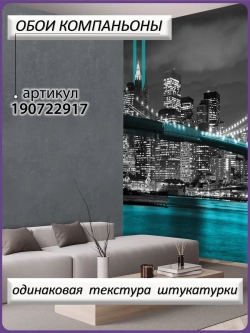 Фотообои 3D флизелиновые ночной город