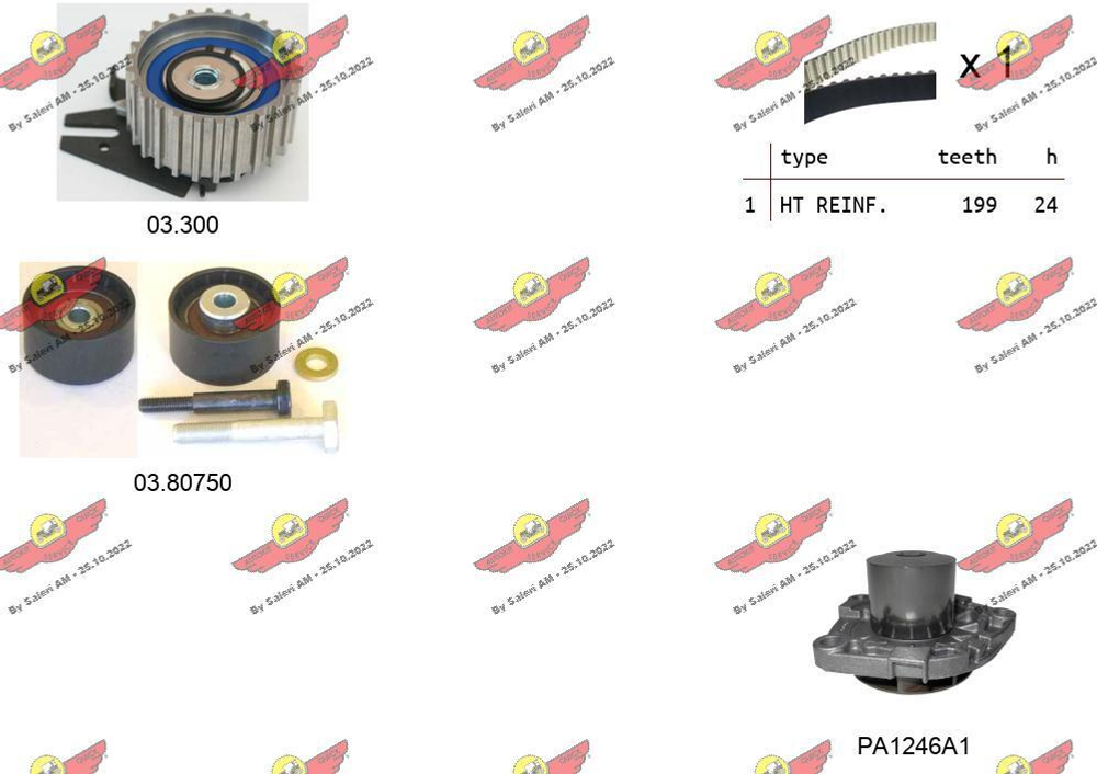 AUTOKIT - VKMC05240-SKF - Pumpa za vodu + komplet zupcastog kaisa - Na nasem stanju artikl proizvodaca SKF.