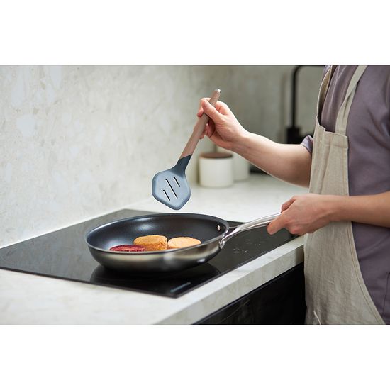 Лопатка с прорезями smartchef, 32 см, капучино-графит