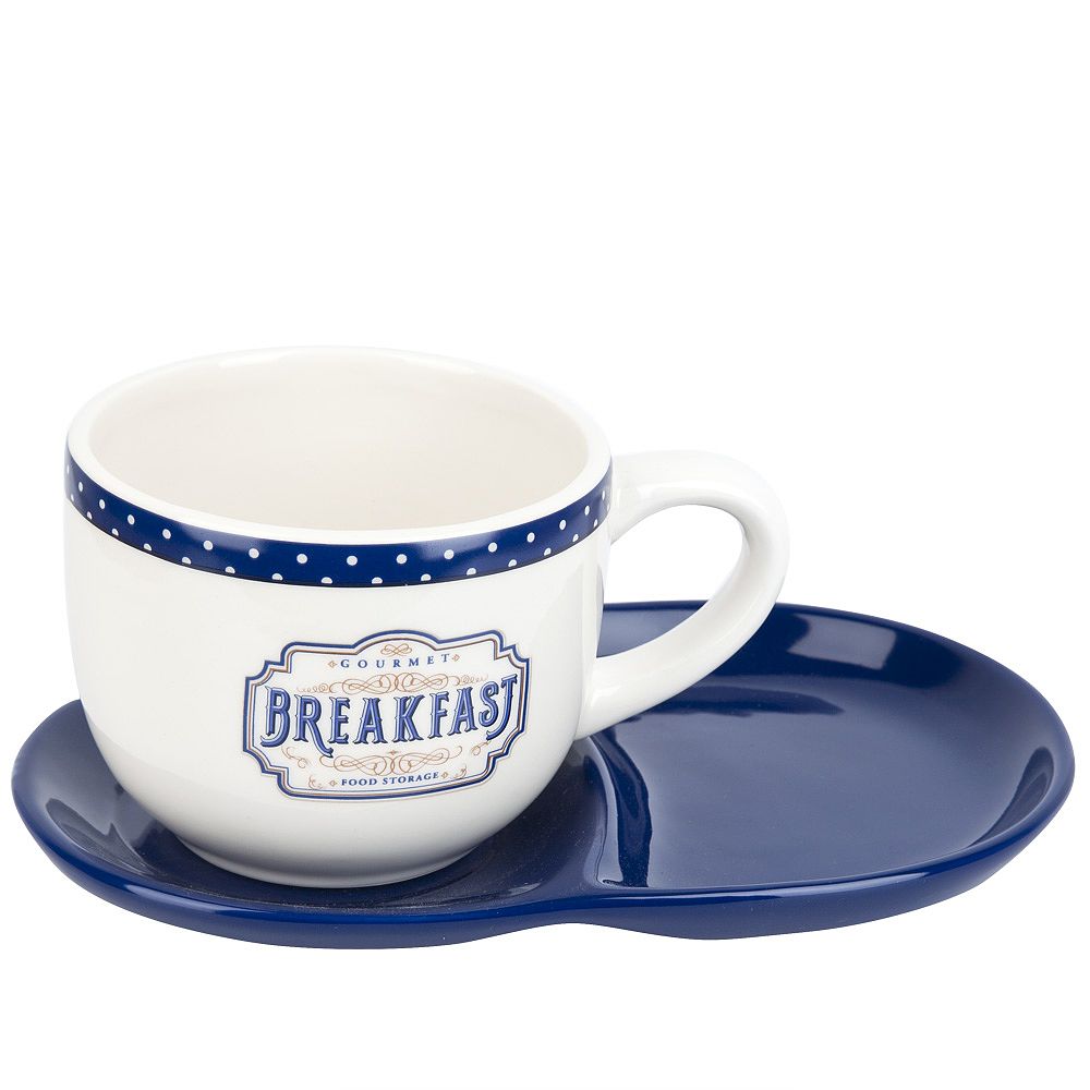Набор для завтрака: чашка и блюдце " " 23х15х10,5см v=500мл (подарочная упаковка)