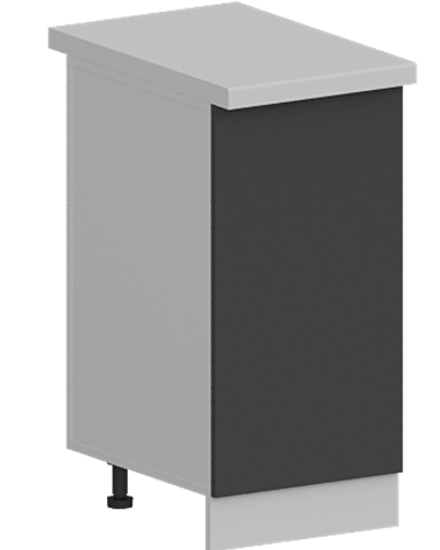 Кухня Модуль ШН 400 Белый / Графит