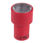 KING TONY (3335VE20M) Головка торцевая диэлектрическая шестигранная 3/8", 20 мм