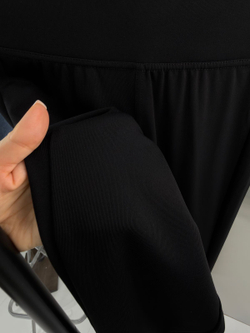 Лосины клёш женские арт. 103 цвет "чёрный"