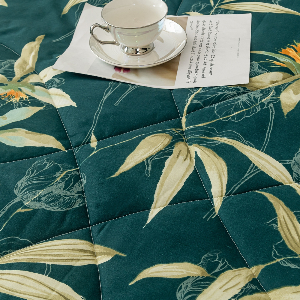 Комплект постельного белья Сатин с Одеялом 100% хлопок на резинке OBR131