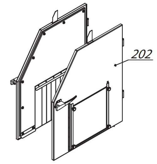 Комплект проходных дверей для contracor cab-110sd, артикул 10115801