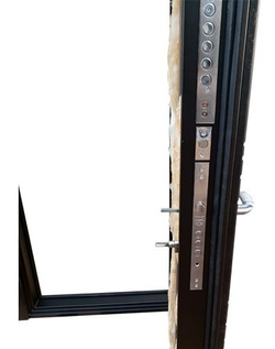 Входная металлическая дверь ReX (РЕКС) 26 Тиковое дерево  / ФЛ-3 Силк сноу (белый матовый, без текстуры) 16мм