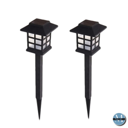 Светильник садовый на солнечных батареях Домик, черный