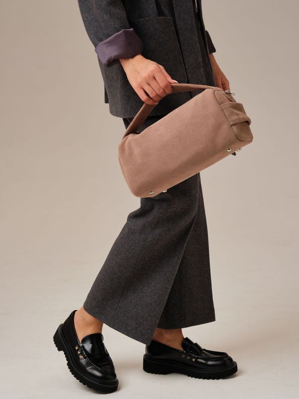 Замшевая сумка Solea DBR 31365 капучино