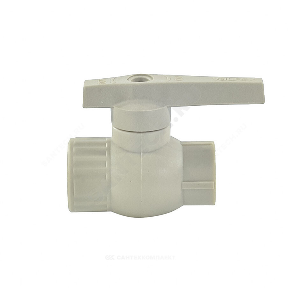Кран шаровой PP-R серый Дн 20х1/2" ВР VALFEX 10142012Г