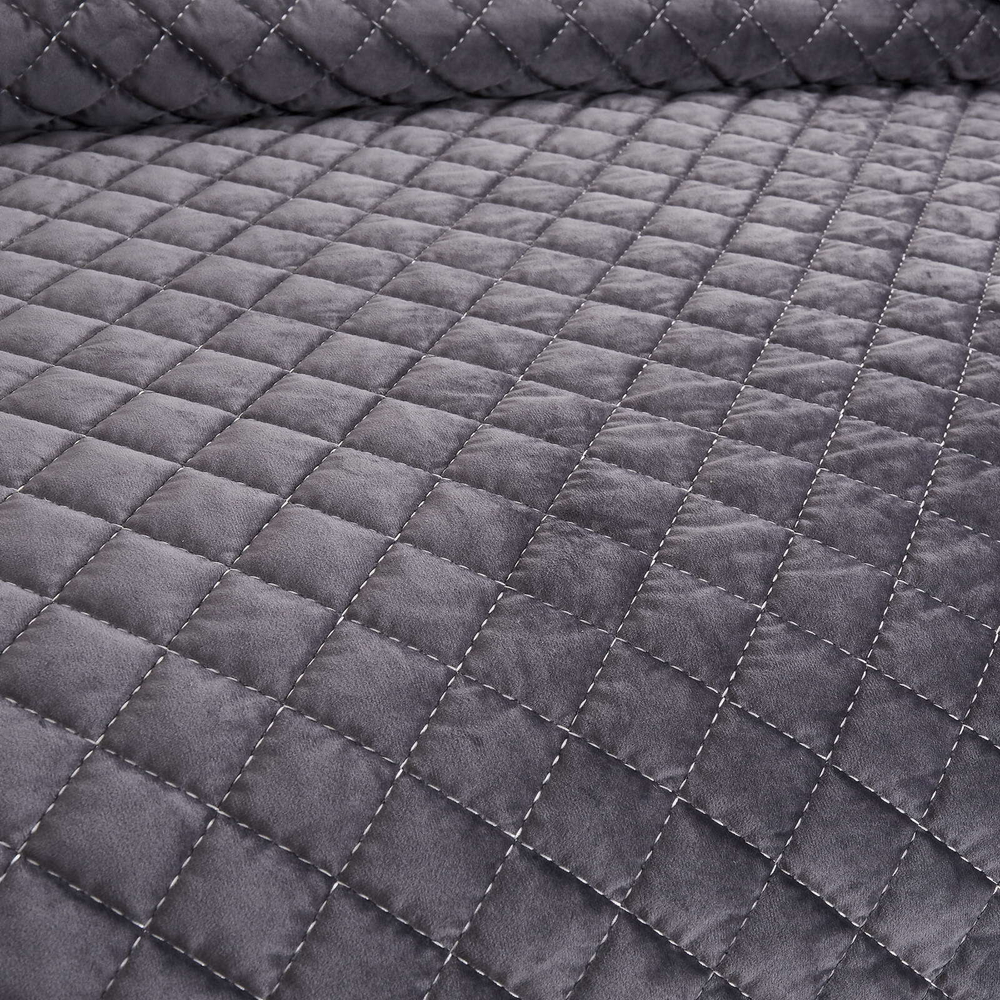 Покрывало 240x260 и 2 наволочки 50х70 Sofi De MarkO Мартин темно-серое