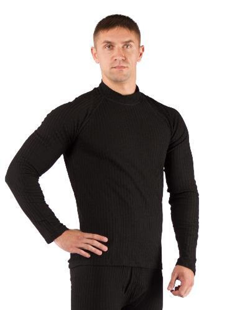 Футболка мужская SWU / дл. рукав / комбинир 180/  черный / XXL, SWU900XXL