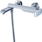 Смеситель для ванны GZ22031-F однорычажный, белый/хром