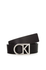кожаный ремень logo Calvin Klein - черный(K60K602141)