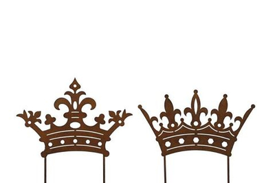 Декор "Корона" в ассортименте 24x13,5см / 24x16см + 12см штекер