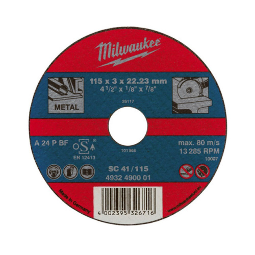 Отрезной диск по металлу Milwaukee SC 41 / 230 x 3 x 22.2 мм