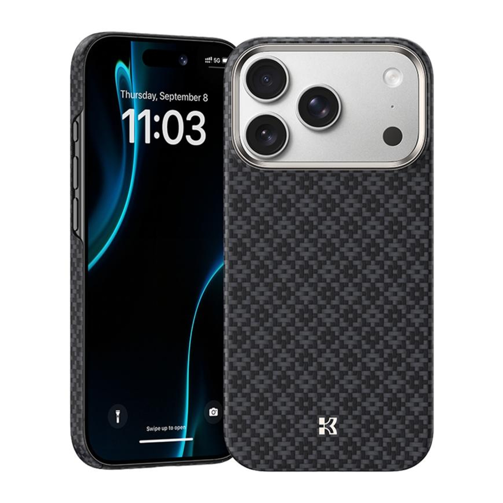 Кевларовый чехол MagSafe Benks ArmorAir ArmorGrid для iPhone 17 Pro Max Ультратонкий чехол из арамидного волокна DuPont Kevlar с сенсорной накладкой для Контроллера камеры