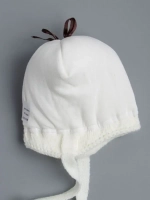 Шапка детская зимняя вязаная на завязках