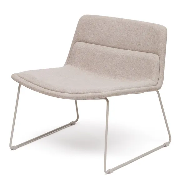 Лаунж-кресло Zahara бежевое с бежевыми ножками