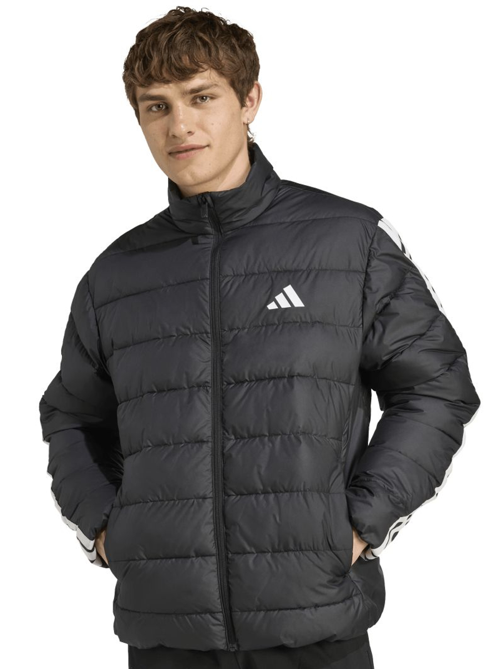 Куртка теннисная Adidas Essentials Climawarm 3-Stripes Synthetic Down - black