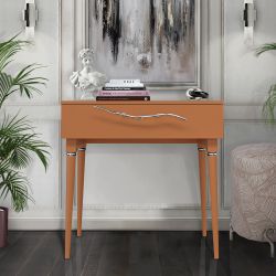 Консоль Арт Колор matte Классик Сильвер Томленый оранжевый матовый